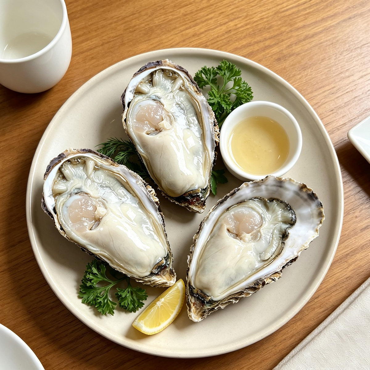 Fresh Raw Oysters Half Shell - image 1